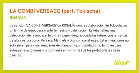 Significado de LA COMBI VERSACE d